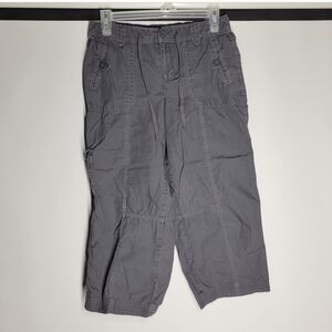 SJB Active Gray Cargo Capri Pants